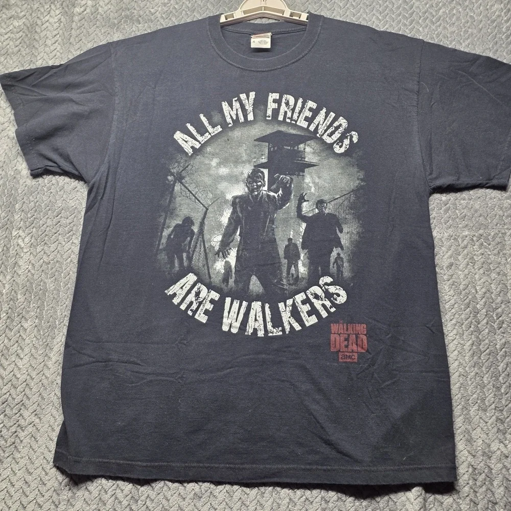 The Walking Dead AMC Graphic T Shirt Men's‎ XL Black Zombie Horror - Picture 3 of 11